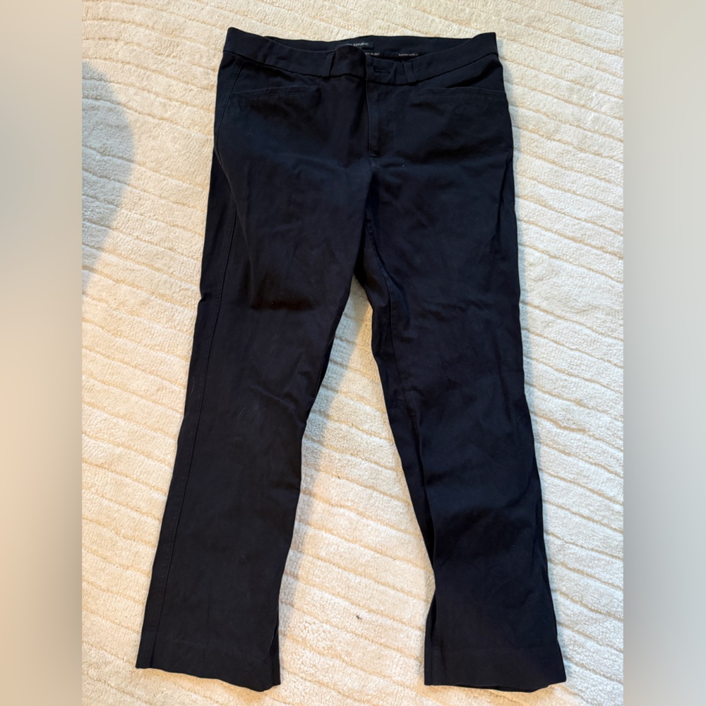Banana Republic Black Straight Leg Pants Size 6